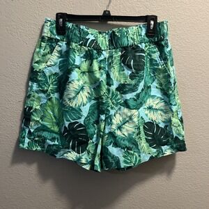 New Talbots Womens Size Med Nantucket Pull On 5" Inseam Paperbag Shorts NWT